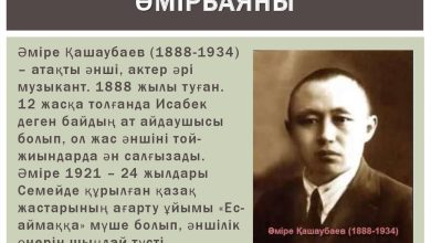 әміре қашаубаев өмірбаяны
